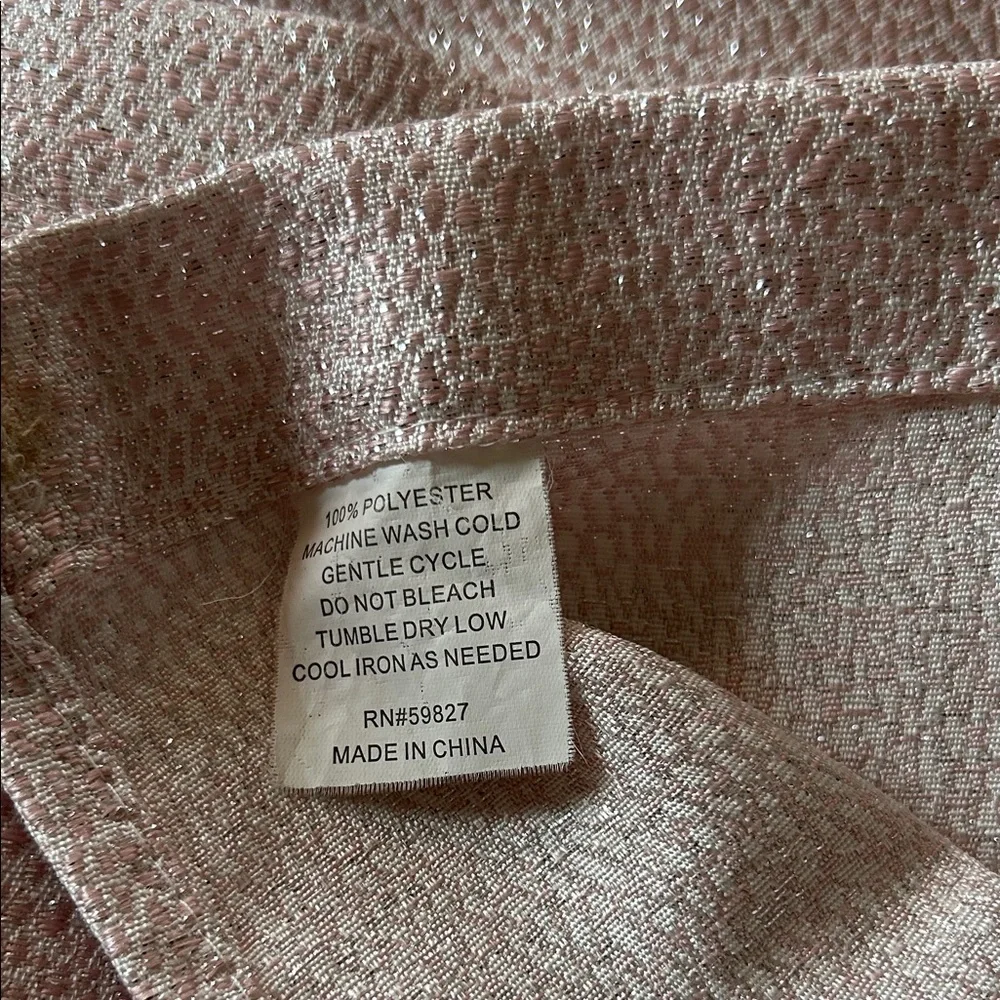 Shower Curtain Textured Pink Fabric